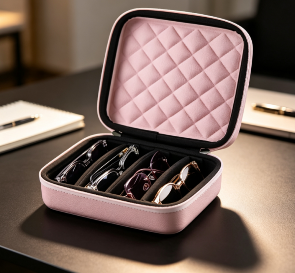 Portable Multi Storage Hard Shell Glasses Organizer for Travel